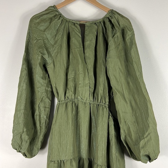 ASTR Olive Green Freya Cut Out Midriff Maxi Dress - Picture 5 of 7